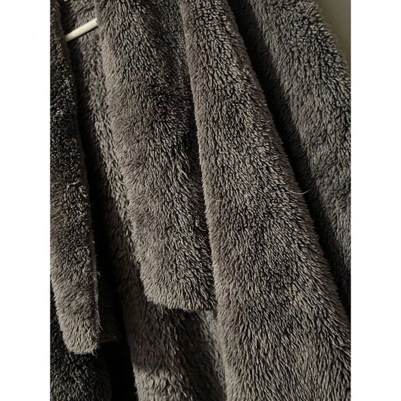 ODDY Anthropologie Fuzzy Gray Cardigan Sleeveless Pockets Long Tunic Artist M - Picture 9 of 10